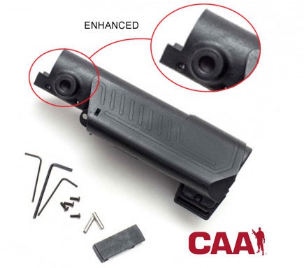 AR/AK Enhanced Pistol Cheek Rest Kit W/CAA Saddle (Black)
